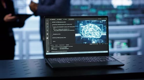 Close Up Shot of Notebook Displaying AI Machine Learning Algorithms