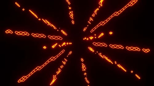 Lignes abstraites animées