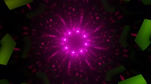 Pulsating Purple Green Disco Background VJ Loop