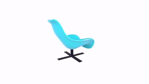 Stylish Modern Blue Chair Design