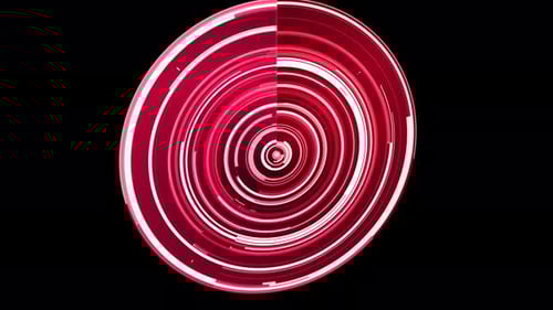 3D data transfers round abstract technology glossy motion background