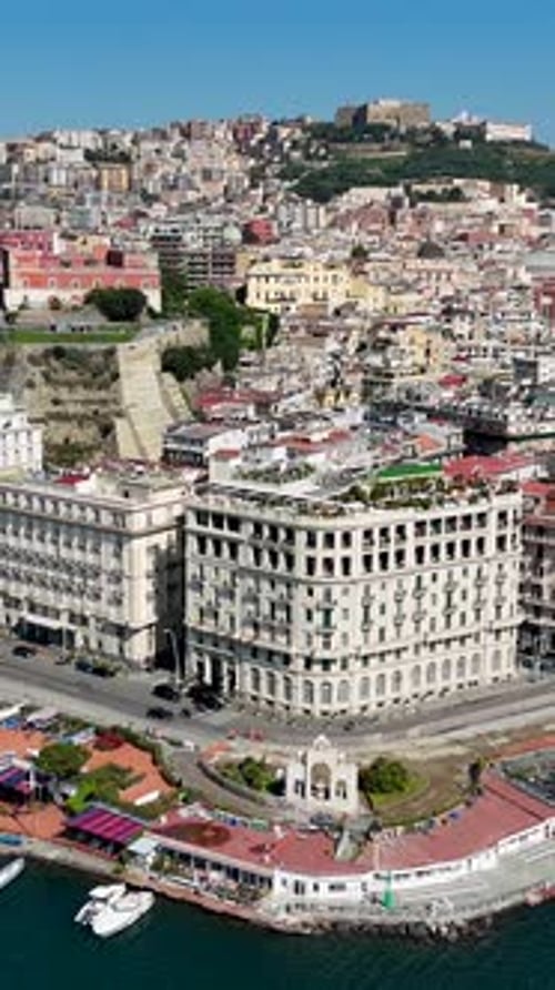 Naples Skyline At Naples Campania Italy.