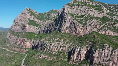 Montserrat Mountain in Catalonia, Spain.