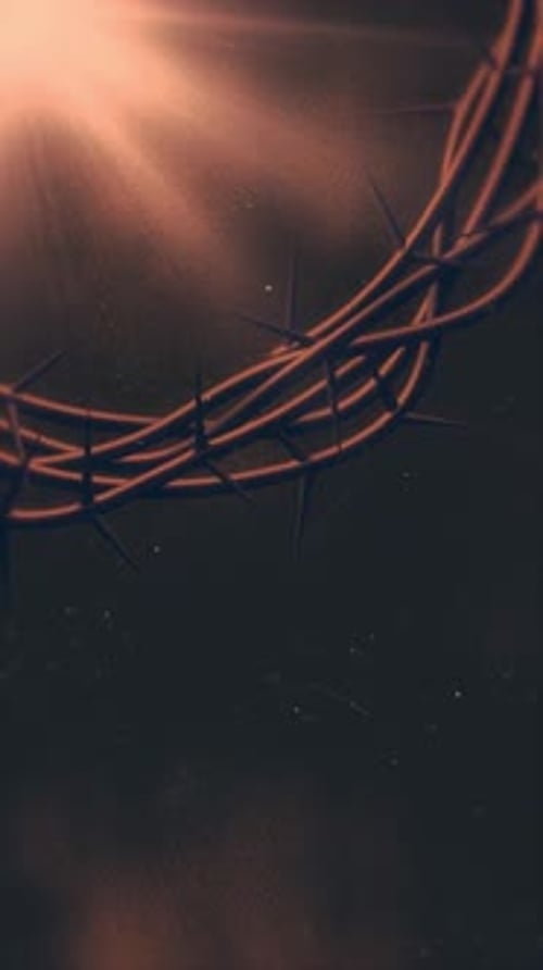 Easter Crown of Thorns with Divine Light