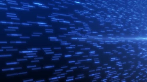 Antecedentes de la tecnología de análisis de datos de alta velocidad. Ciberespacio digital con partículas