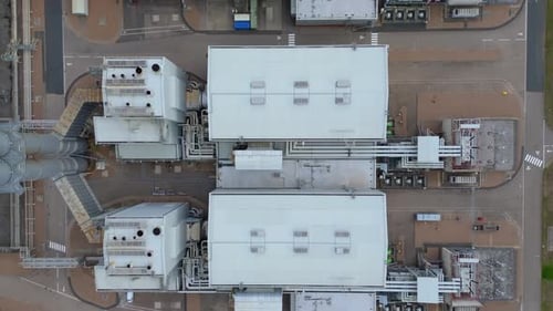 Luftaufnahme eines Industriekomplexes