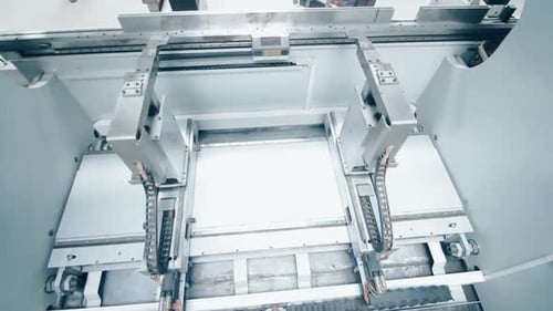 Metalworking Industry at Plant. Production Equipment at Factory. Industrial Equipment in Work