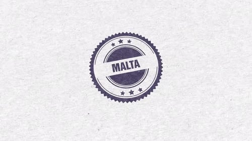 Malta Golden Rubber Stamp