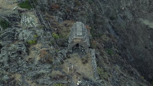 Ancient building on top of a mountain