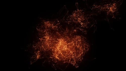 Dynamic Swirling Golden Particles Energy Effect