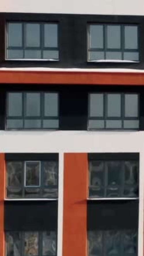Contemporary Residential Building in the City Media Exterior of a Modern Design of Multistorey