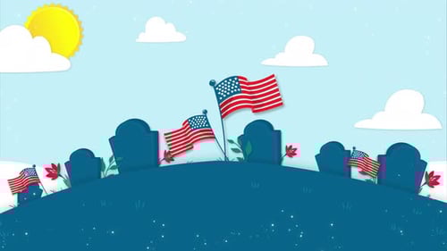 USA Memorial Day Background
