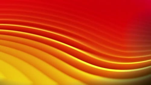 Animación ondulada abstracta de color rojo amarillo