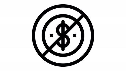 no money line icon animation