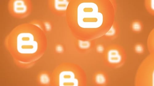 Animation im Verlaufsstil des Blogger-Logos
