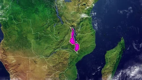 Malawi Map 2D
