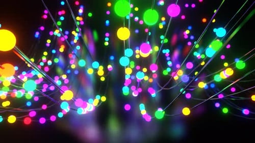 Multicolor Beautiful Neon Dynamic Background Vj Loop l 4K