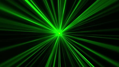 Stripe Rays Lichttunnel Green Loop V5