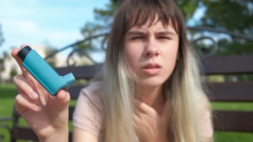 Inhaler From Allergy Discomfort