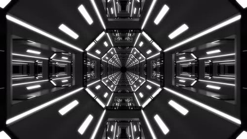 Fundo de túnel branco 4K Loop