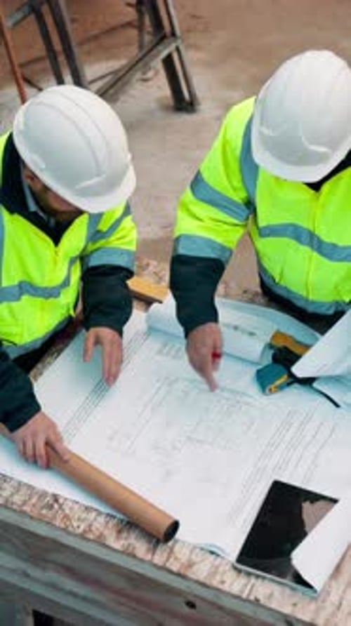 Colaborar, planificar y hablar con los hombres en el sitio de construcción para la gestión o revisión del proyecto