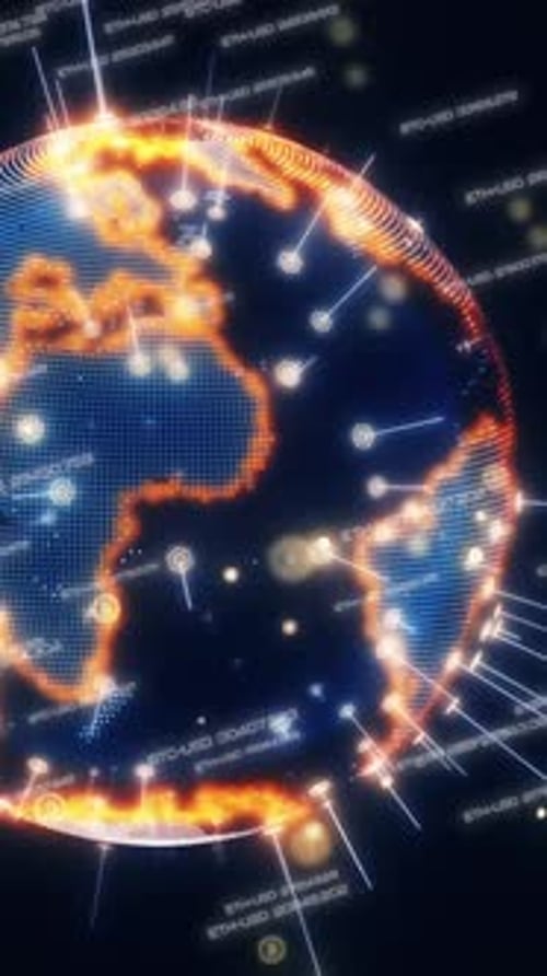 Vertical Video Bitcoin A CG Animation