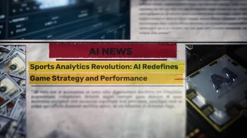Modern AI News Headline Reveal for Sports Analytics
