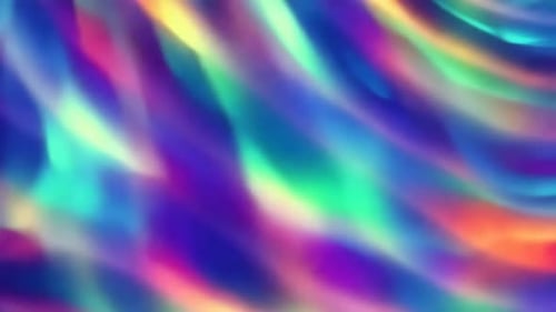 Abstract Holographic Iridescent Wave Background with Shimmer
