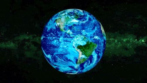 Realistic Earth Loop is a great HD animation of Earth rotating