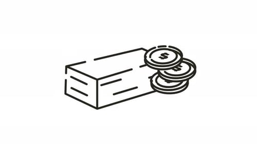 Animated Cash Stack Icon