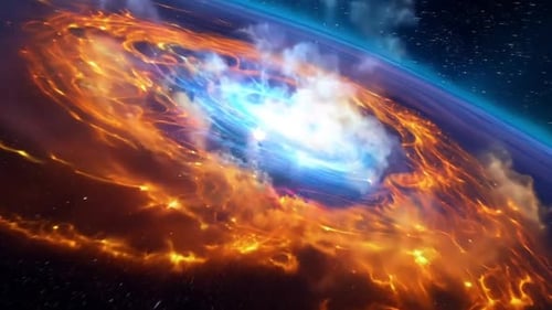 Flight Through Space to the Center of the Golden Galaxy