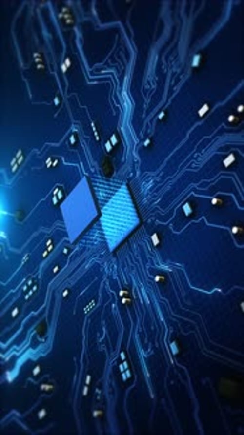 Circuit imprimé d'exploration de données d'intelligence artificielle AI, apprentissage en profondeur électronique, technologie de puce informatique