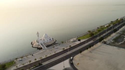 Sunrise over Al Rahmah Mosque in Al Khobar