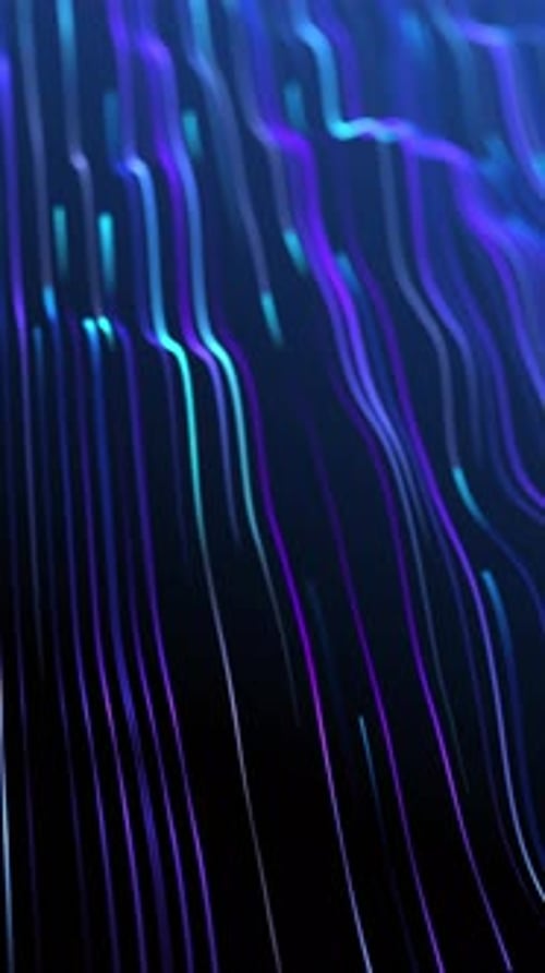 Abstract Flowing Digital Data Lines Technology Background