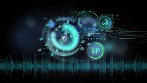 Éléments d'infographie de données commerciales abstraits