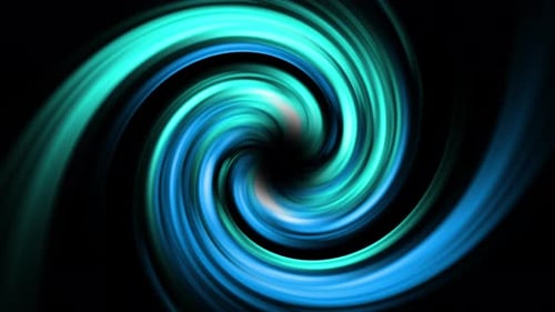 Blue Green Abstract Light Vortex Swirl Background