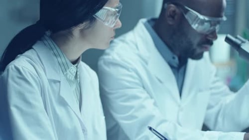 Scientists Conducting Research in a Modern Laboratory