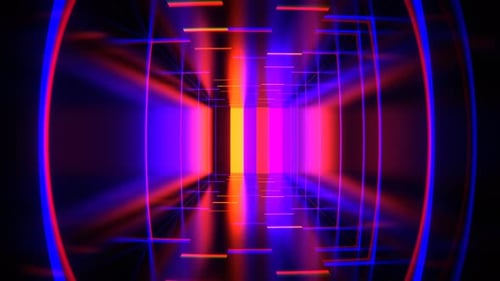 Purple And Orange Abstract Strobe Machine Background Vj Loop In 4K