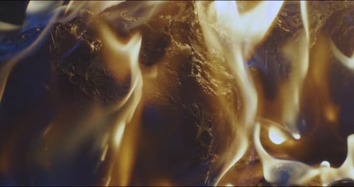 Human burns and lies on the floor close up