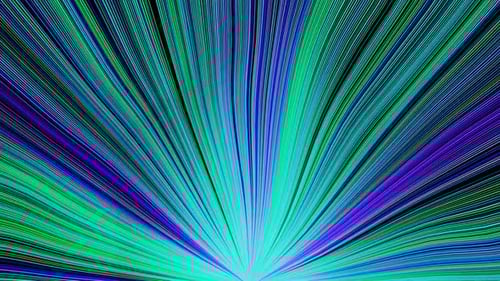 Turquoise and Purple Beam Waves Background Loop Animation in 1080HD