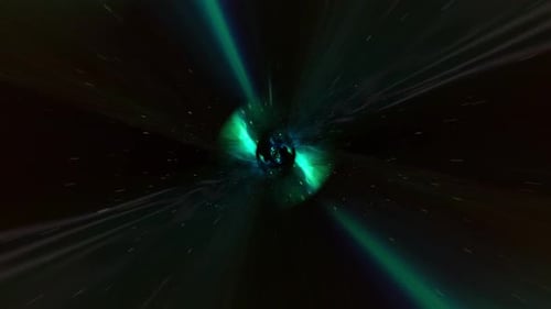 Dark Space Tunnel Flight