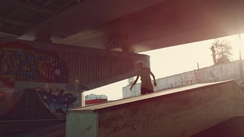 Millennial Riders Preparing Championship at Sunshine City Skatepark. Team of Young People