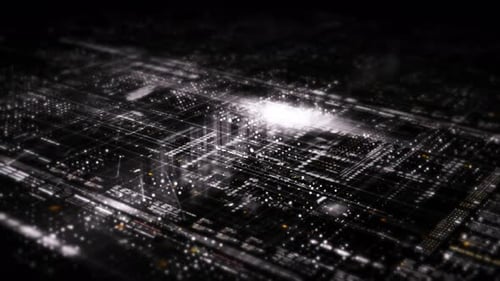 Futuristische Matrixdatensimulation HUD-Hintergrund 29