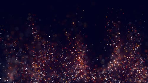 Fluid Bokeh Particles Rising Background Loop