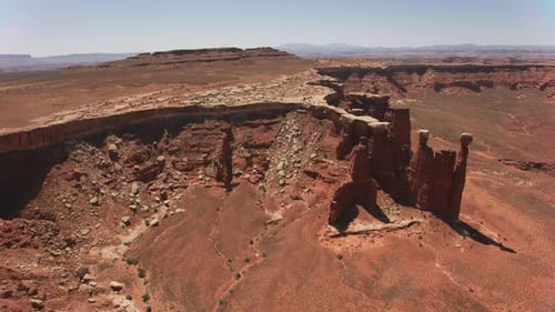Canyonlands national park Utah breathtaking aerial view of majestic desert landscape
