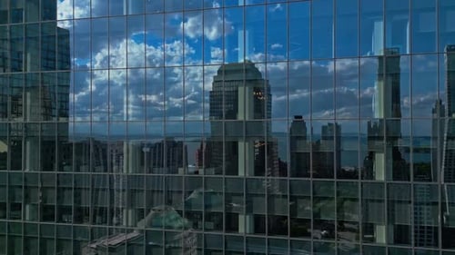 NYC Aerial View New York City Skyline Park and Cityscape of Manhattan in USA New York City NYC