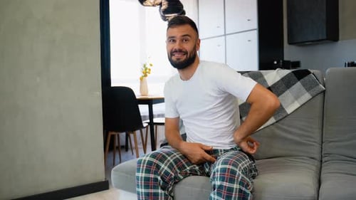 Funny Man Suddenly Felt Pain in His Stomach