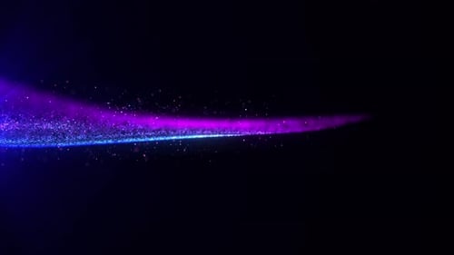 Ondas de partículas dinámicas digitales abstractas con luz, movimiento, luces, fondo, flujo de datos