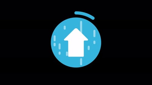 Animación de la finalización del proceso de carga.