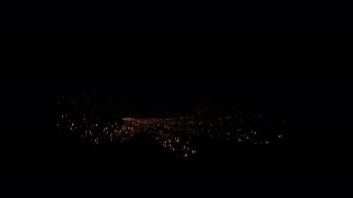 Golden Particle Sparkle Reveal Transition